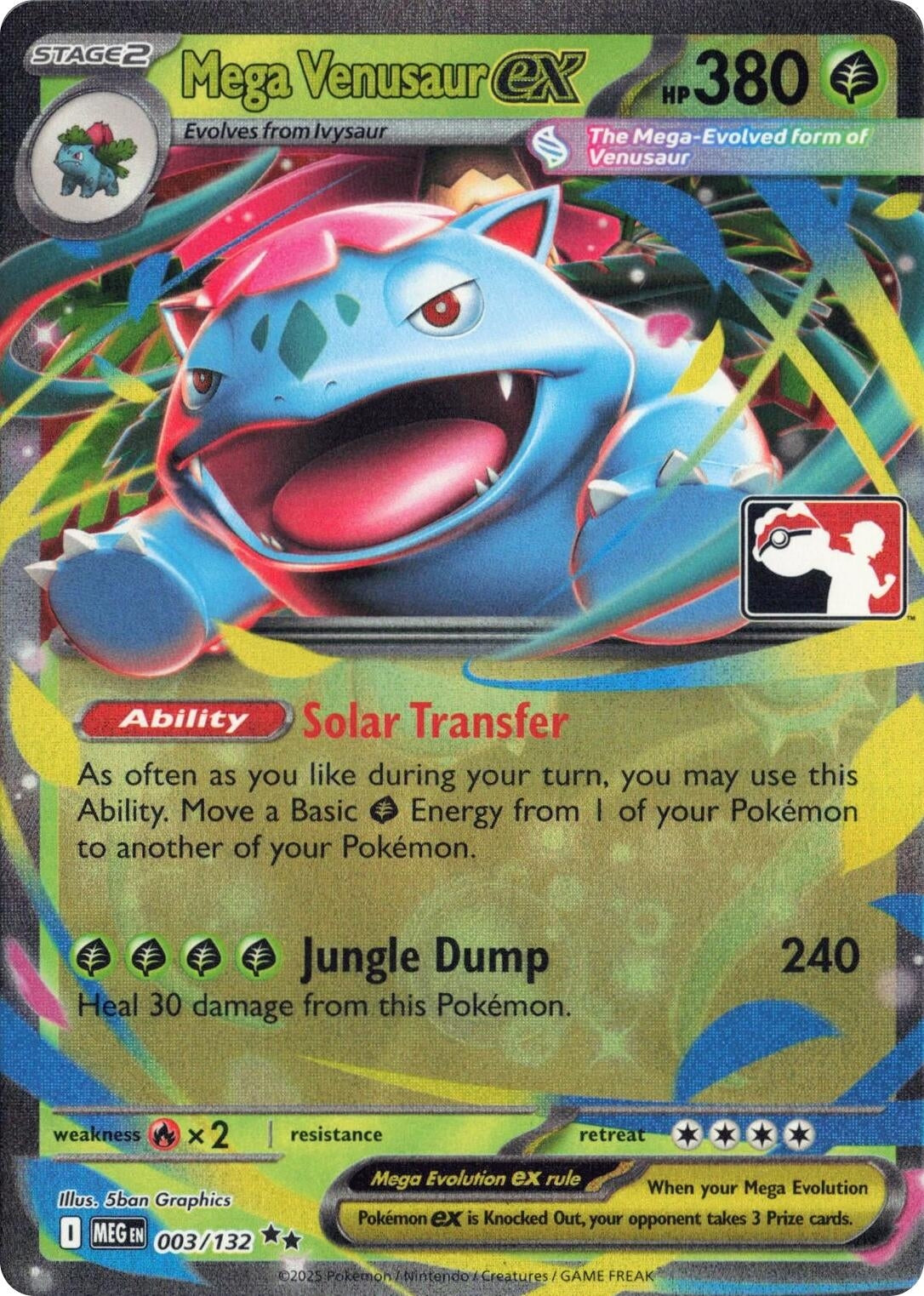 Image for Mega Venusaur ex (003/132) (Prize Pack Series Cards) - Pokemon