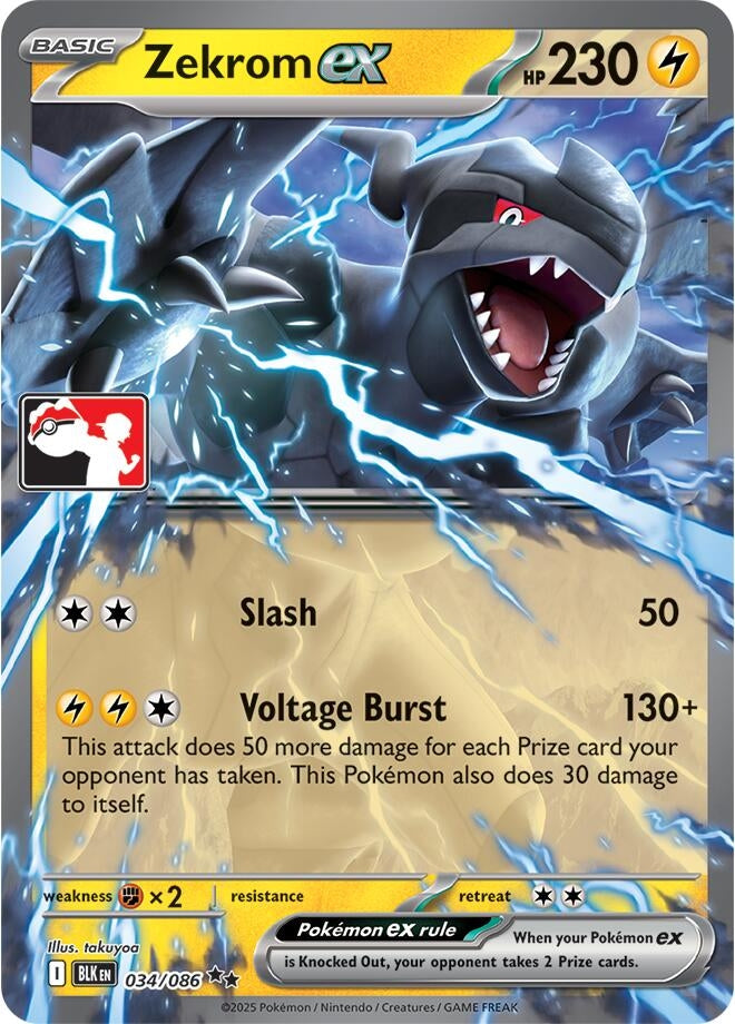 Image for Zekrom ex - 034/086 (Left Stamp) (034/086) (Prize Pack Series Cards) - Pokemon