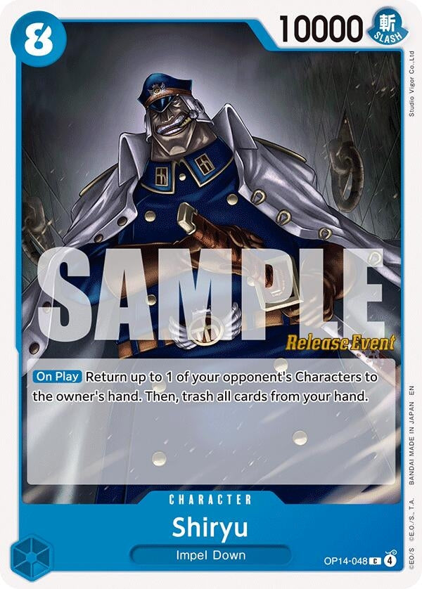 Image for Shiryu (OP14-048) (The Azure Sea's Seven Release Event Cards) (OP14 RE) - One Piece Card Game