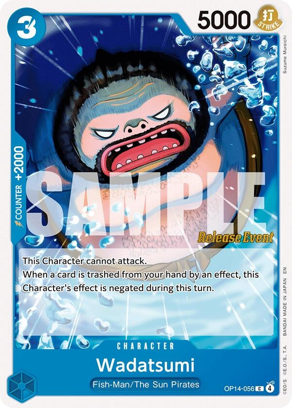 Image for Wadatsumi (OP14-056) (The Azure Sea's Seven Release Event Cards) (OP14 RE) - One Piece Card Game
