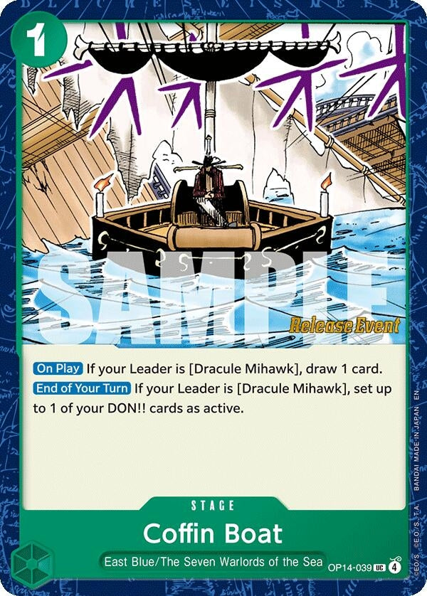 Image for Coffin Boat (OP14-039) (The Azure Sea's Seven Release Event Cards) (OP14 RE) - One Piece Card Game