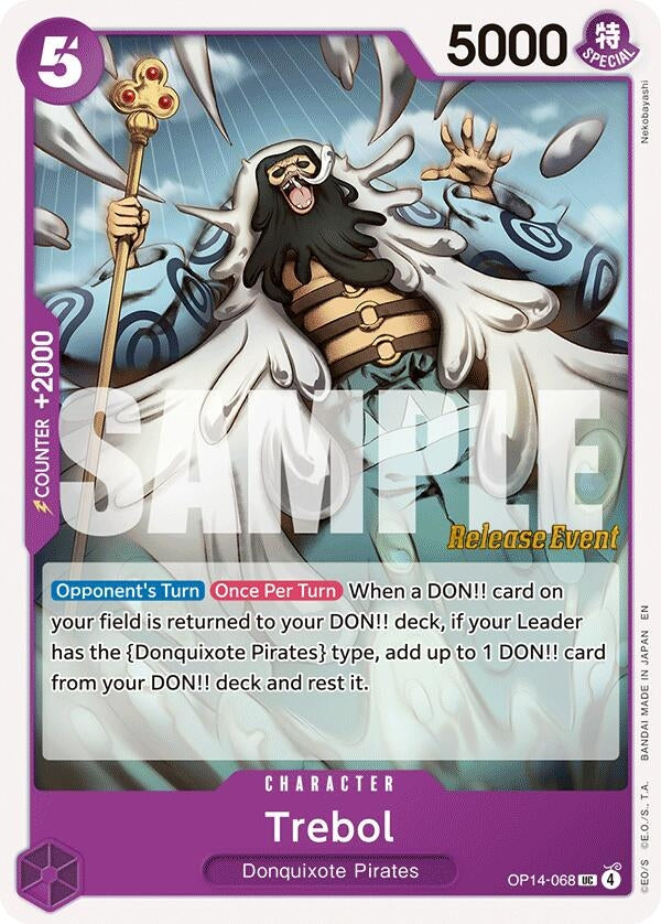Image for Trebol (OP14-068) (The Azure Sea's Seven Release Event Cards) (OP14 RE) - One Piece Card Game