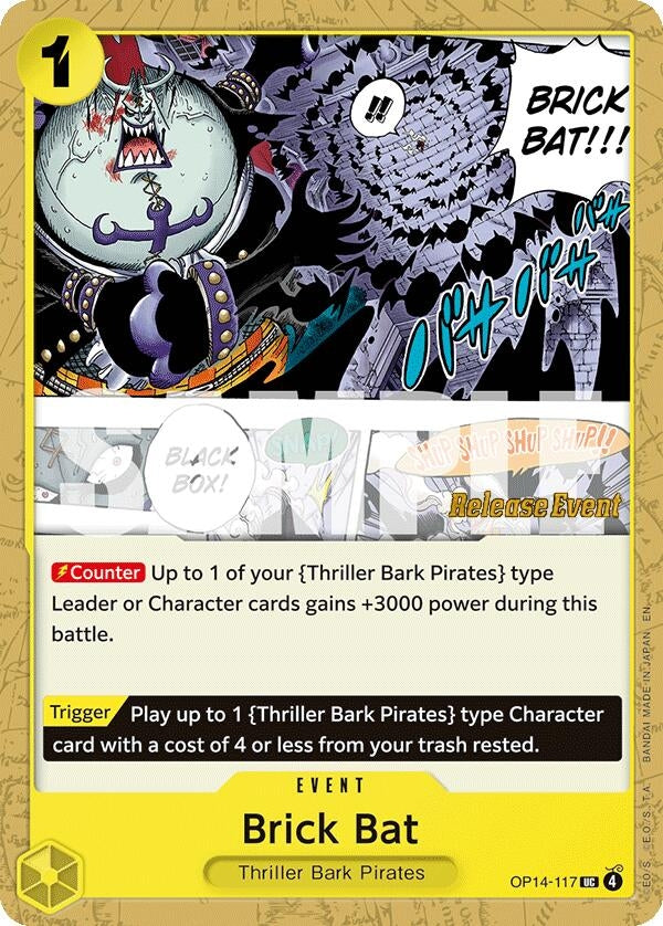 Image for Brick Bat (OP14-117) (The Azure Sea's Seven Release Event Cards) (OP14 RE) - One Piece Card Game