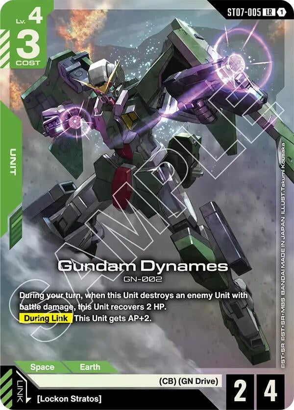 Image for Gundam Dynames (LR) (ST07-005) (Starter Deck 07: Celestial Drive) (ST07) - Gundam Card Game