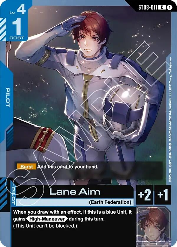 Image for Lane Aim (ST08-011) (Starter Deck 08: Flash of Radiance) (ST08) - Gundam Card Game