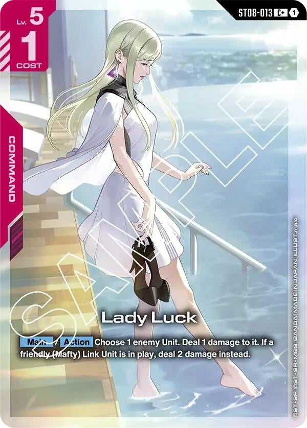 Image for Lady Luck (C+) (ST08-013) (Starter Deck 08: Flash of Radiance) (ST08) - Gundam Card Game