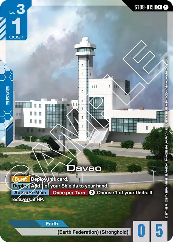 Image for Davao (C+) (ST08-015) (Starter Deck 08: Flash of Radiance) (ST08) - Gundam Card Game