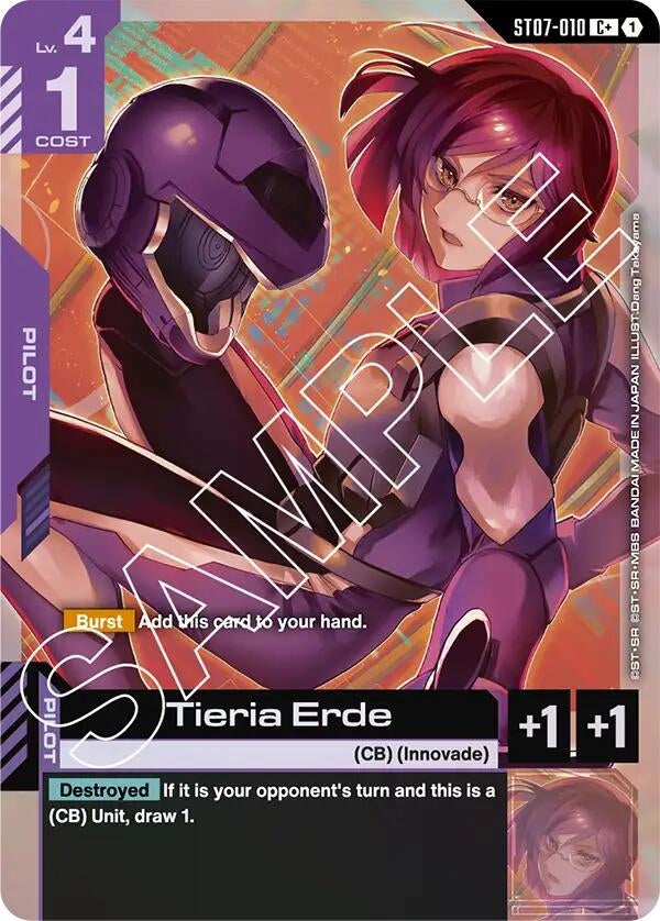 Image for Tieria Erde (C+) (ST07-010) (Starter Deck 07: Celestial Drive) (ST07) - Gundam Card Game