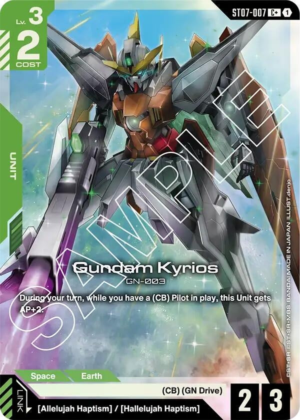 Image for Gundam Kyrios (ST07-007) (C+) (ST07-007) (Starter Deck 07: Celestial Drive) (ST07) - Gundam Card Game