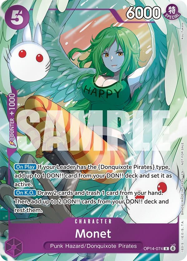 Image for Monet (Dash Pack) (OP14-074) (The Azure Sea's Seven) (OP14) - One Piece Card Game