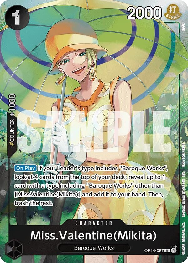Miss.Valentine(Mikita) (Dash Pack) (OP14-087) (The Azure Sea's Seven)