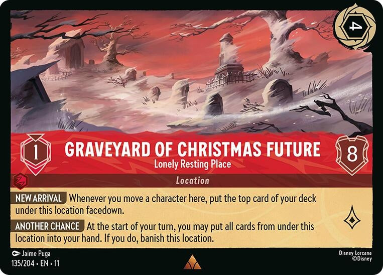Image for Graveyard of Christmas Future - Lonely Resting Place (135/204) (Winterspell) (11) - Disney Lorcana