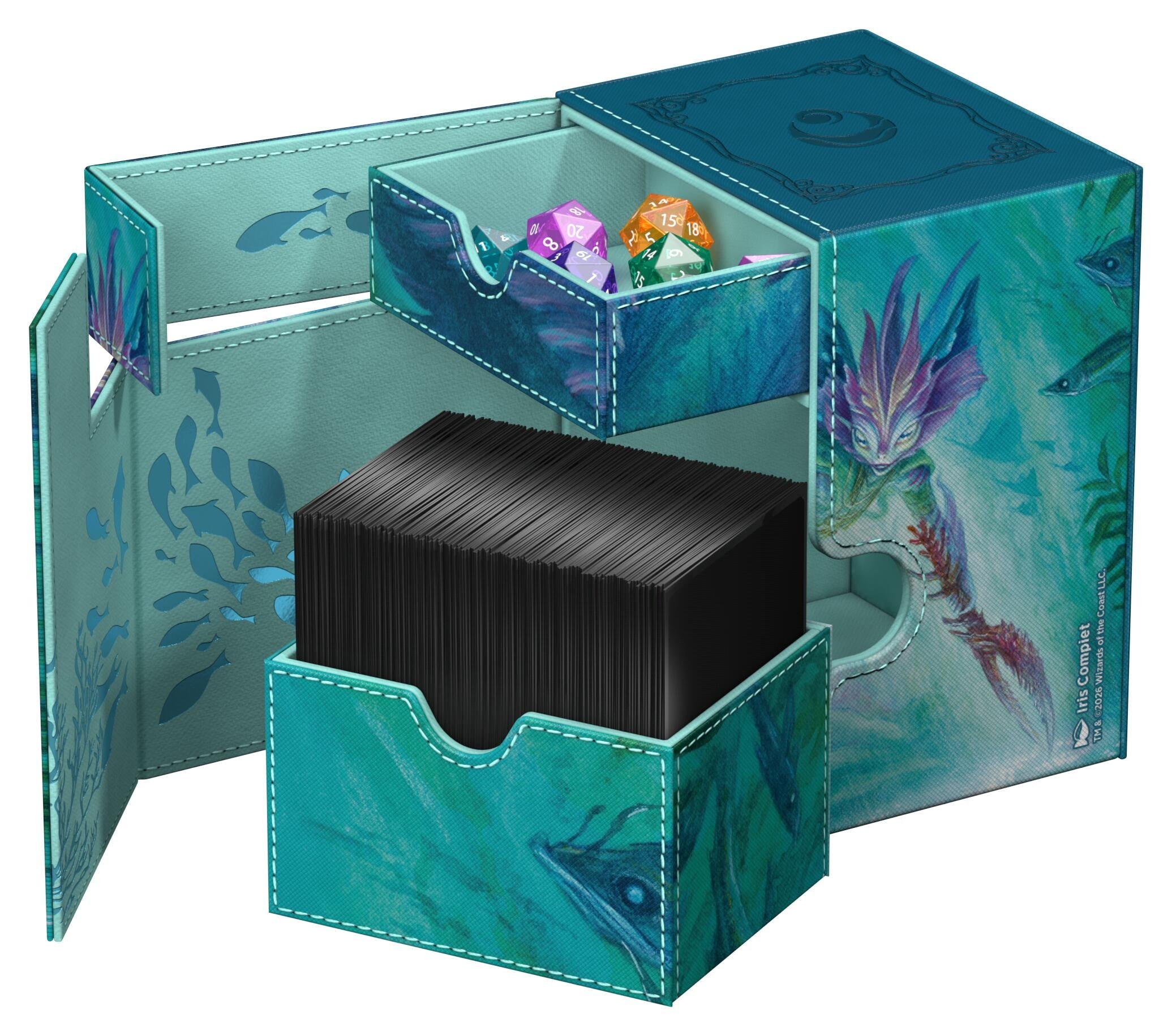 Image for Flip 'n' Tray XenoSkin Magic: The Gathering Lorwyn Eclipsed - Silvergill Mentor (Holds 133+) - Deck Boxes