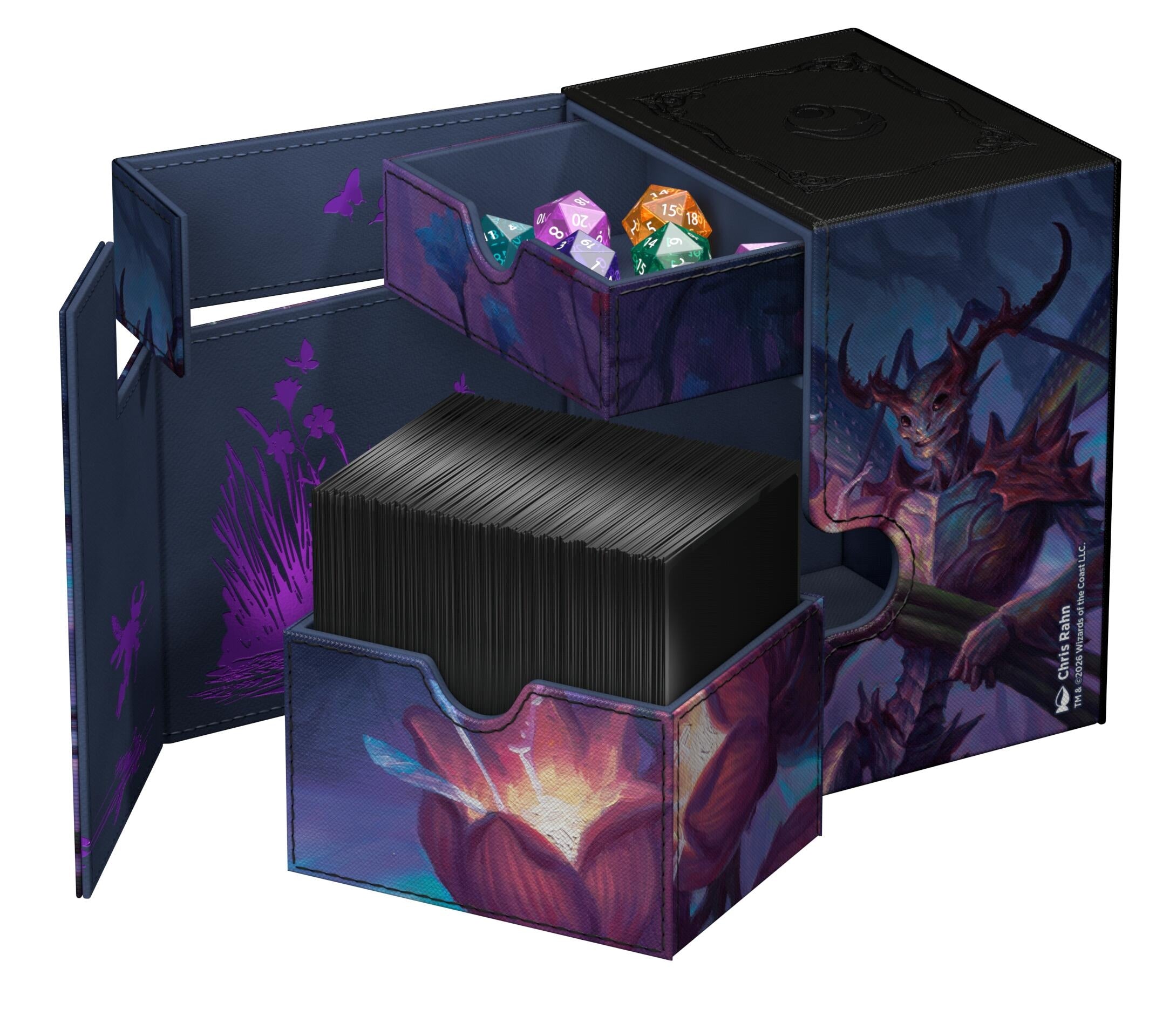 Image for Flip 'n' Tray XenoSkin Magic: The Gathering Lorwyn Eclipsed - Bitterbloom Bearer (Holds 133+) - Deck Boxes