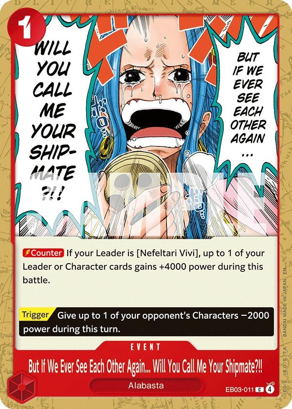 Image for But If We Ever See Each Other Again... Will You Call Me Your Shipmate?!! (EB03-011) (Extra Booster: One Piece Heroines Edition) (EB-03) - One Piece Card Game
