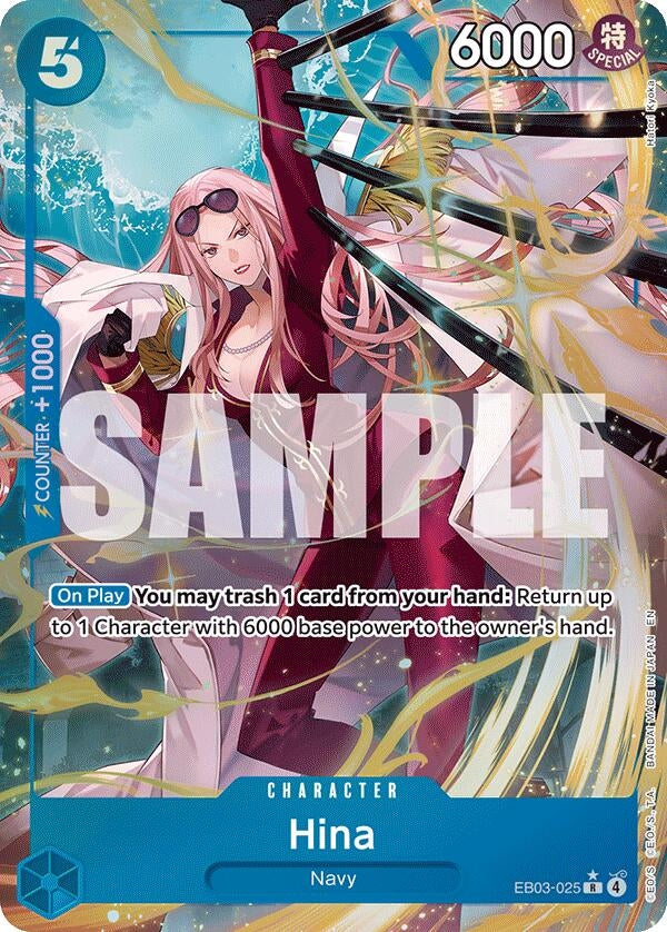 Image for Hina (Alternate Art) (EB03-025) (Extra Booster: One Piece Heroines Edition) (EB-03) - One Piece Card Game