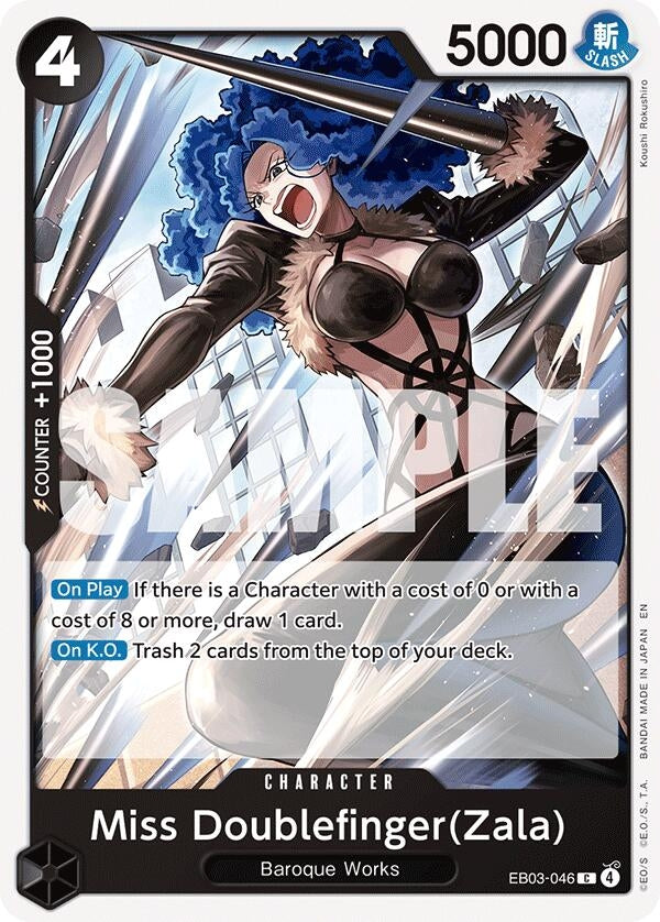Image for Miss Doublefinger(Zala) (EB03-046) (Extra Booster: One Piece Heroines Edition) (EB-03) - One Piece Card Game