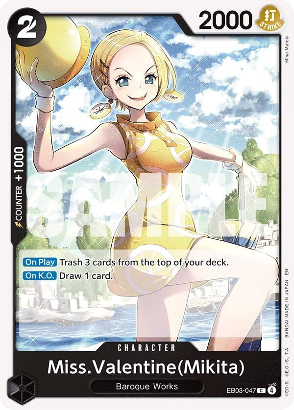 Image for Miss.Valentine(Mikita) (EB03-047) (Extra Booster: One Piece Heroines Edition) (EB-03) - One Piece Card Game