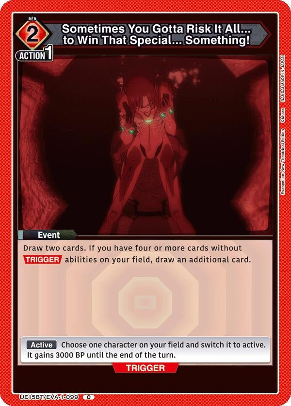 Image for Sometimes You Gotta Risk It All... to Win That Special... Something! (UE15BT/EVA-1-099) (UE15BT: Evangelion: New Theatrical Edition) (UE15BT) - Union Arena