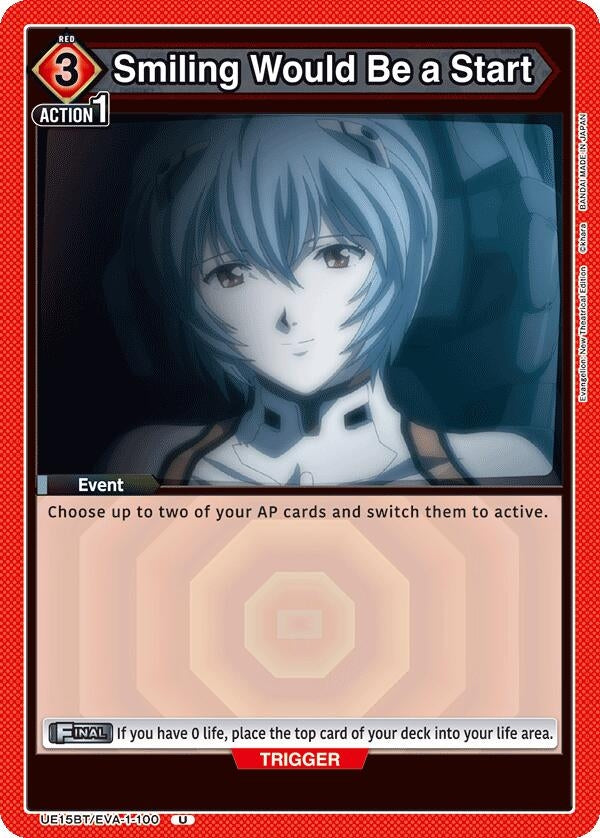 Image for Smiling Would Be a Start (UE15BT/EVA-1-100) (UE15BT: Evangelion: New Theatrical Edition) (UE15BT) - Union Arena