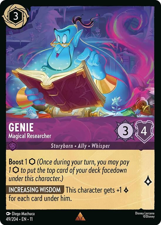 Image for Genie - Magical Researcher (49/204) (Winterspell) (11) - Disney Lorcana