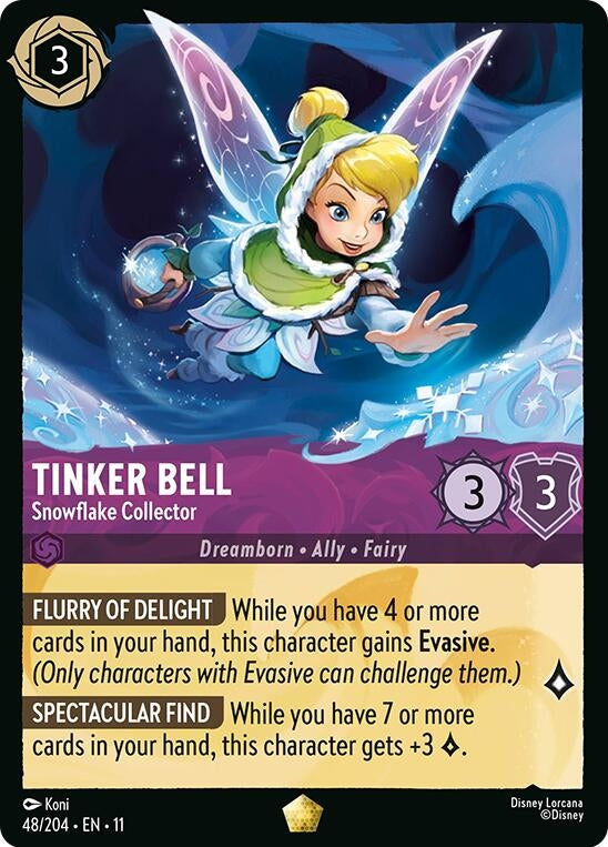 Image for Tinker Bell - Snowflake Collector (48/204) (Winterspell) (11) - Disney Lorcana