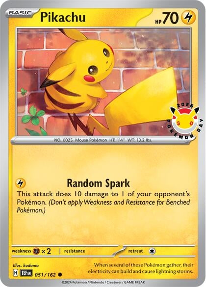 Pikachu (Pokemon Day 2026) (051/162) (Miscellaneous Cards & Products) - PokeBox USA