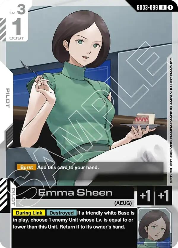 Image for Emma Sheen (GD03-099) (Steel Requiem) (GD03) - Gundam Card Game