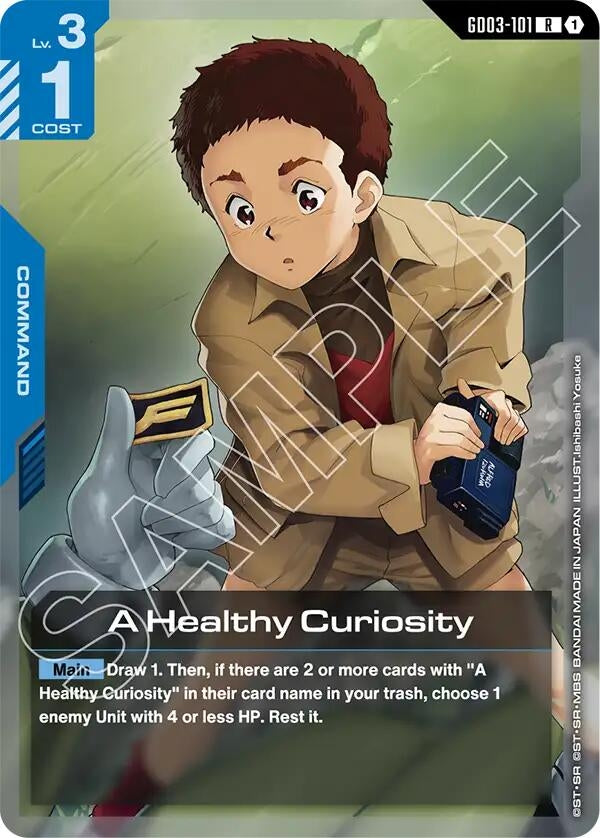 Image for A Healthy Curiosity (GD03-101) (Steel Requiem) (GD03) - Gundam Card Game