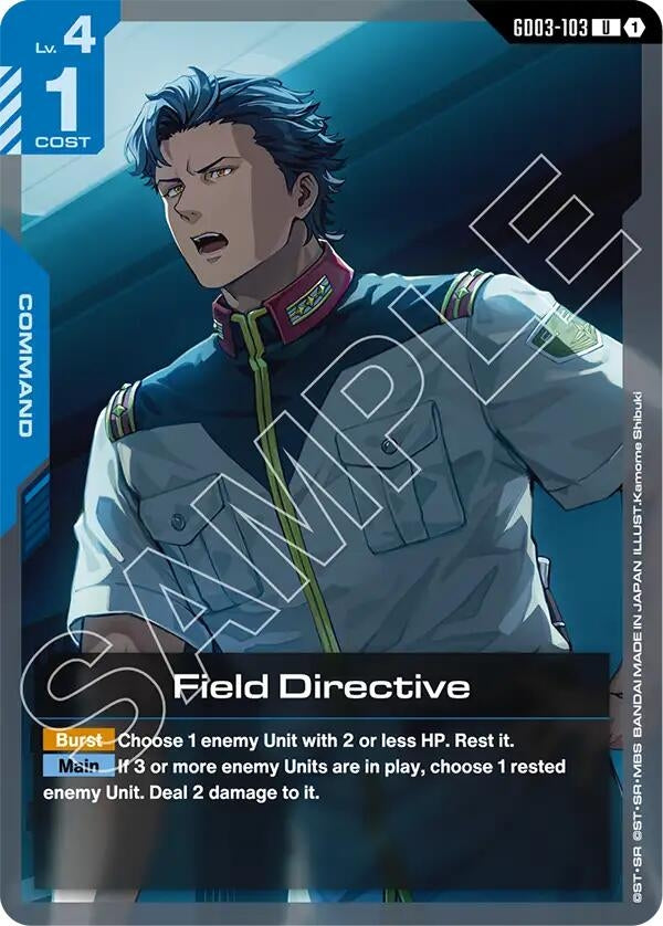 Image for Field Directive (GD03-103) (Steel Requiem) (GD03) - Gundam Card Game