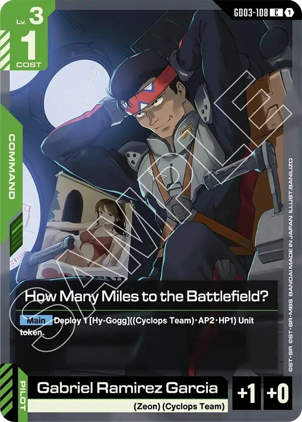 Image for How Many Miles to the Battlefield? (GD03-108) (Steel Requiem) (GD03) - Gundam Card Game