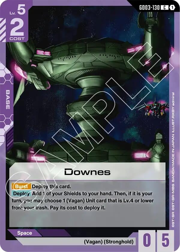 Image for Downes (GD03-130) (Steel Requiem) (GD03) - Gundam Card Game