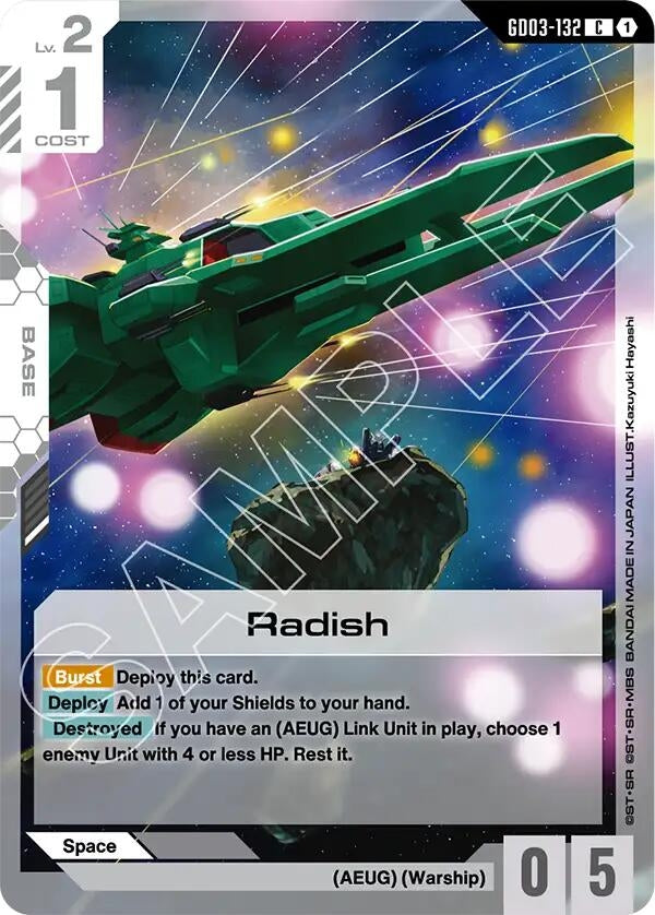 Image for Radish (GD03-132) (Steel Requiem) (GD03) - Gundam Card Game