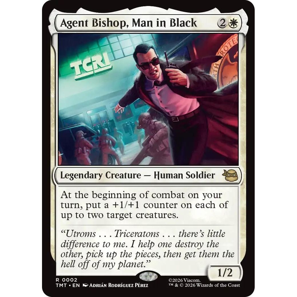Image for Agent Bishop, Man in Black (2) (Teenage Mutant Ninja Turtles) - Magic: The Gathering