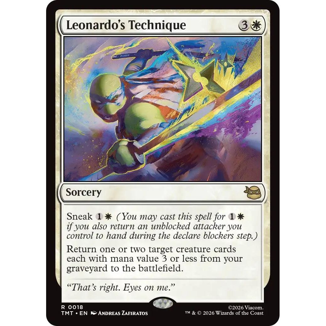 Image for Leonardo's Technique (18) (Teenage Mutant Ninja Turtles) - Magic: The Gathering