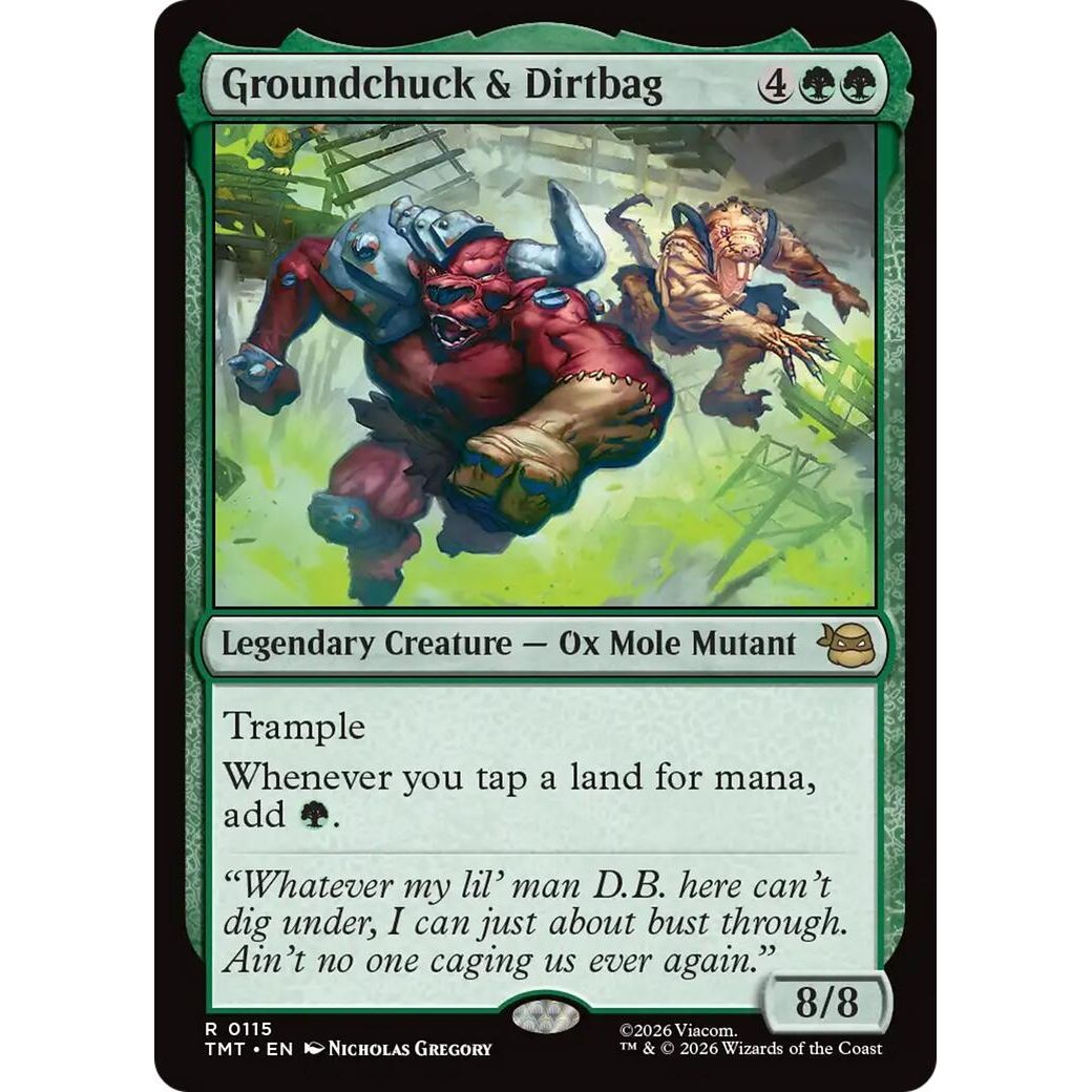 Image for Groundchuck & Dirtbag (115) (Teenage Mutant Ninja Turtles) - Magic: The Gathering