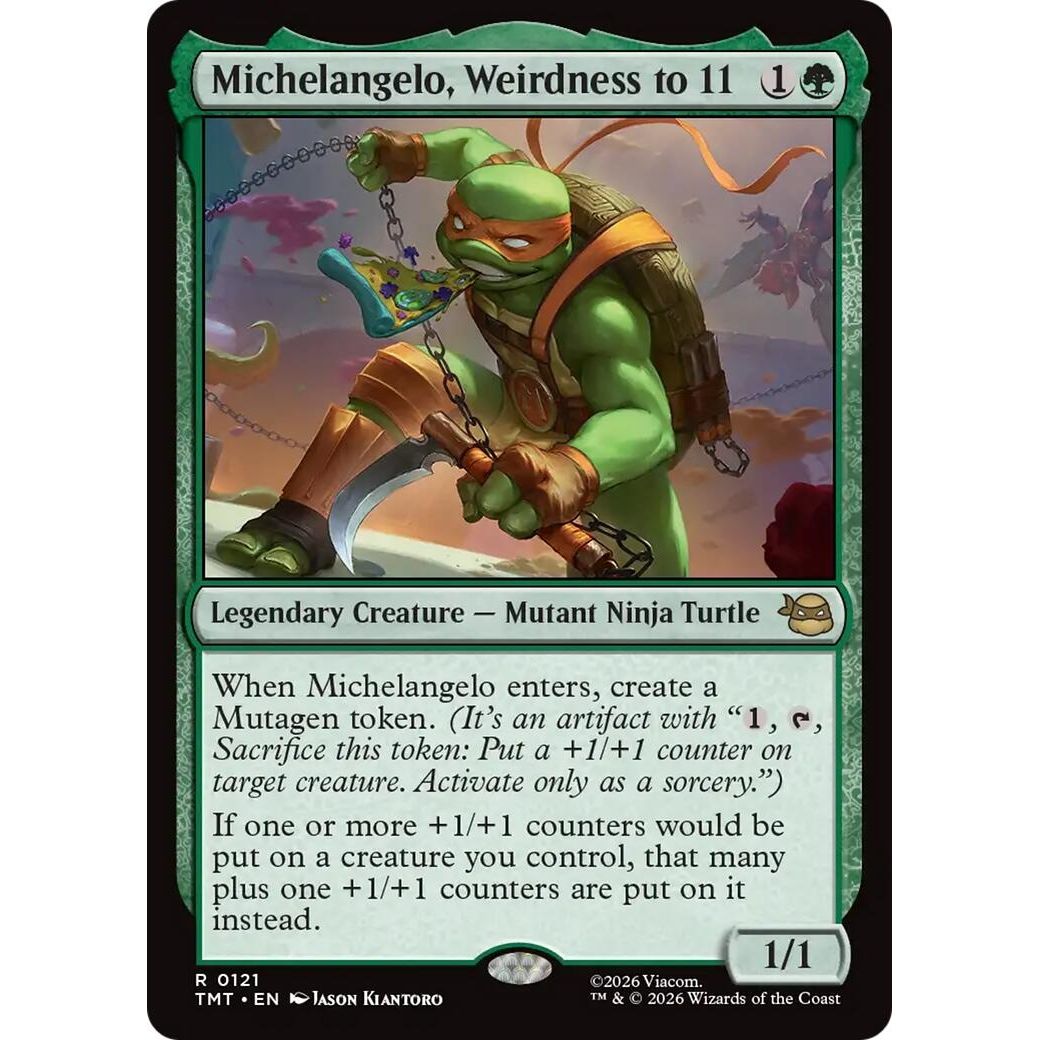Image for Michelangelo, Weirdness to 11 (121) (Teenage Mutant Ninja Turtles) - Magic: The Gathering