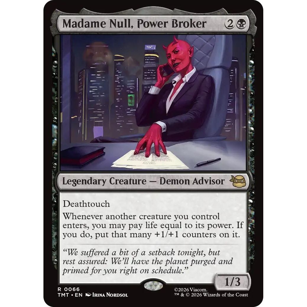 Image for Madame Null, Power Broker (66) (Teenage Mutant Ninja Turtles) - Magic: The Gathering