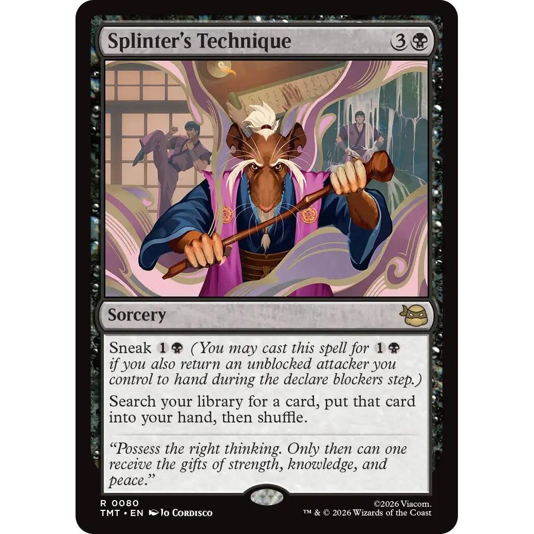 Image for Splinter's Technique (80) (Teenage Mutant Ninja Turtles) - Magic: The Gathering