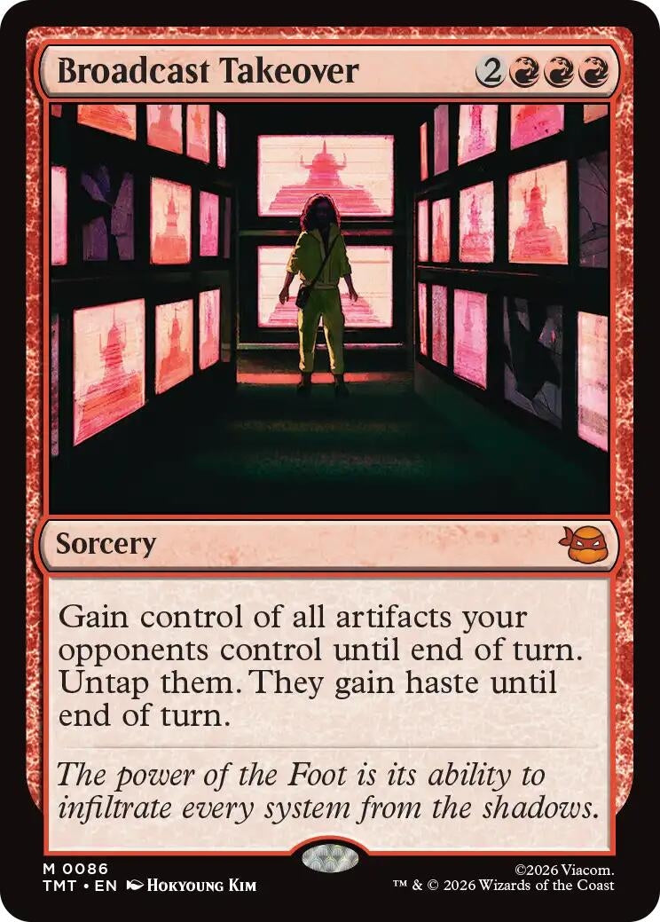 Image for Broadcast Takeover (86) (Teenage Mutant Ninja Turtles) - Magic: The Gathering