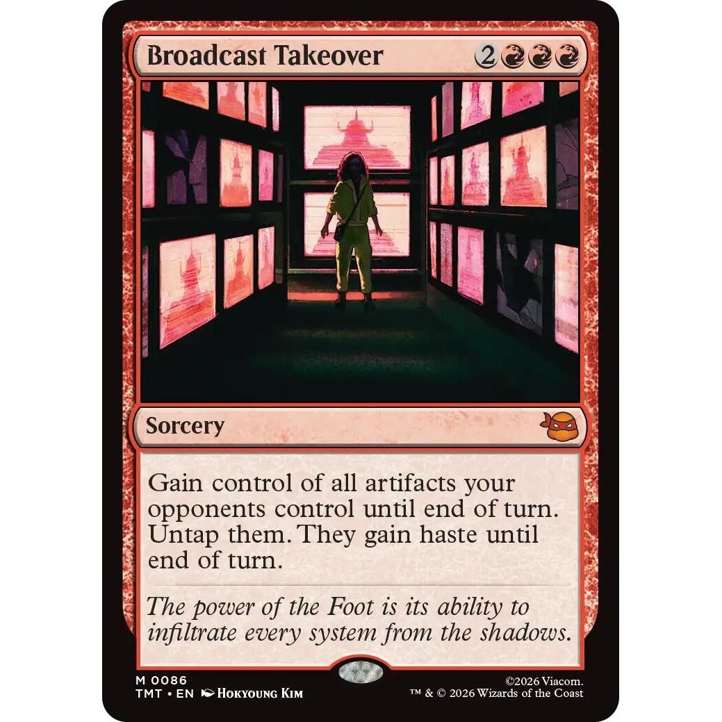 Image for Broadcast Takeover (86) (Teenage Mutant Ninja Turtles) - Magic: The Gathering
