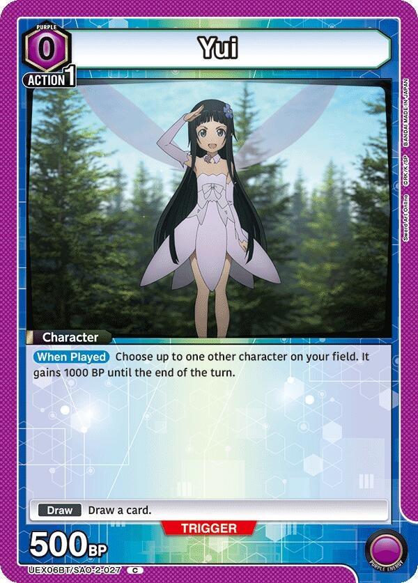 Image for Yui (027) (UEX06BT/SAO-2-027) (UEX06BT: Sword Art Online Vol.2) (UEX06BT) - Union Arena