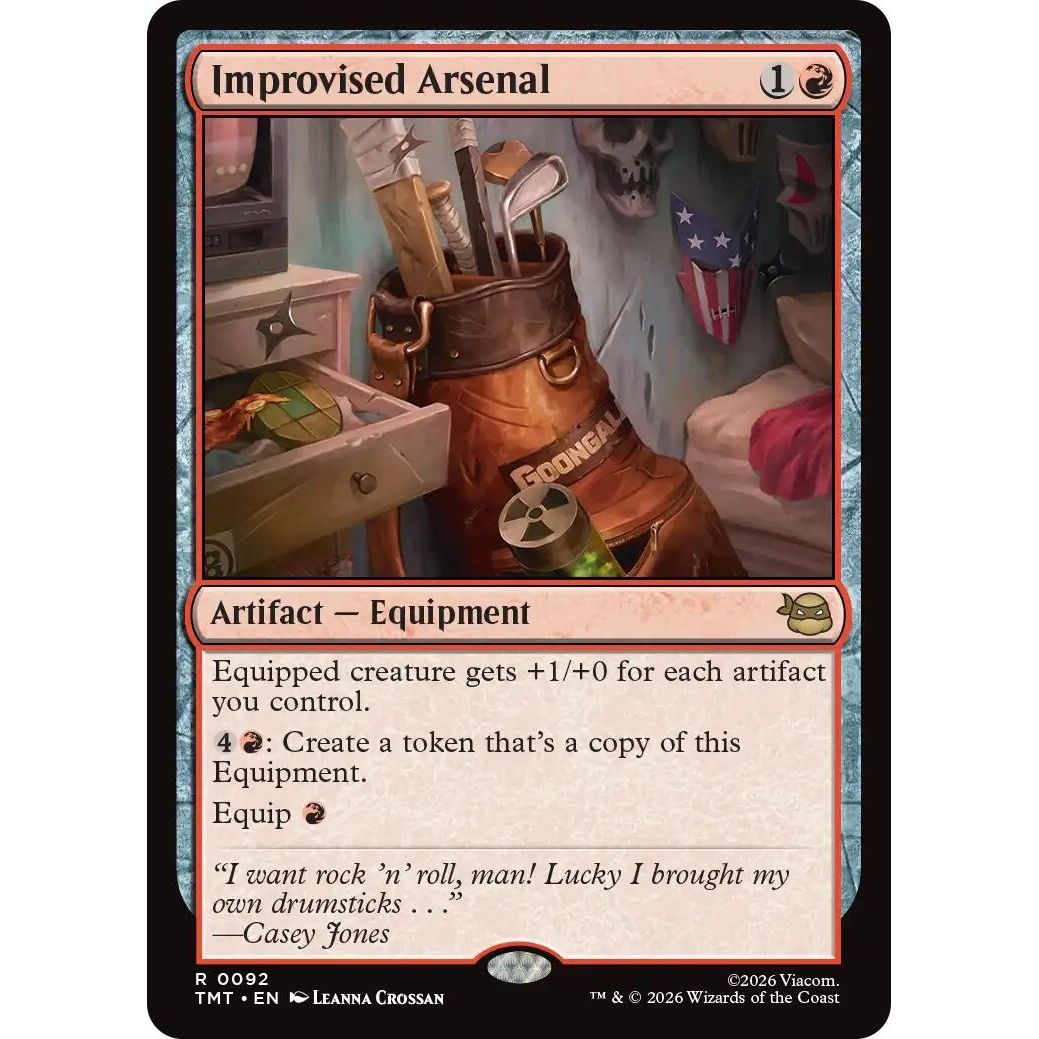 Image for Improvised Arsenal (92) (Teenage Mutant Ninja Turtles) - Magic: The Gathering