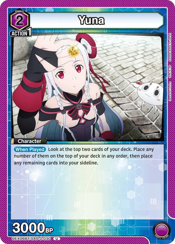 Image for Yuna (030) (UEX06BT/SAO-2-030) (UEX06BT: Sword Art Online Vol.2) (UEX06BT) - Union Arena