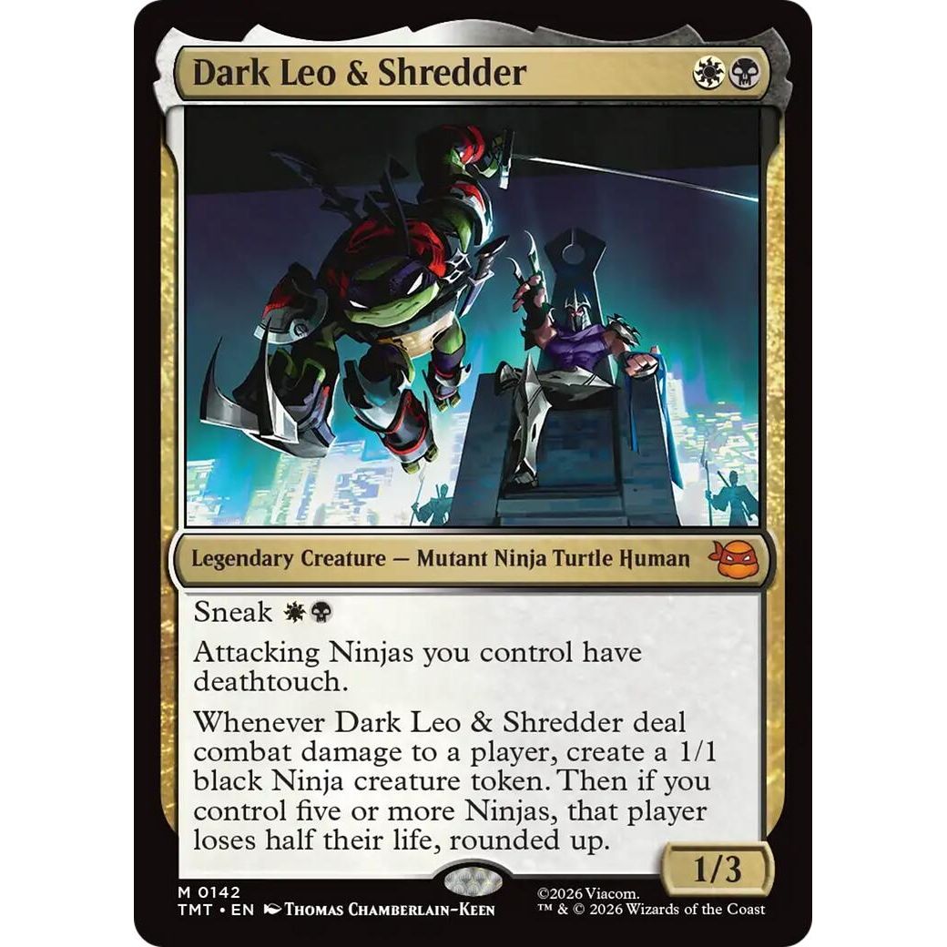 Image for Dark Leo & Shredder (142) (Teenage Mutant Ninja Turtles) - Magic: The Gathering