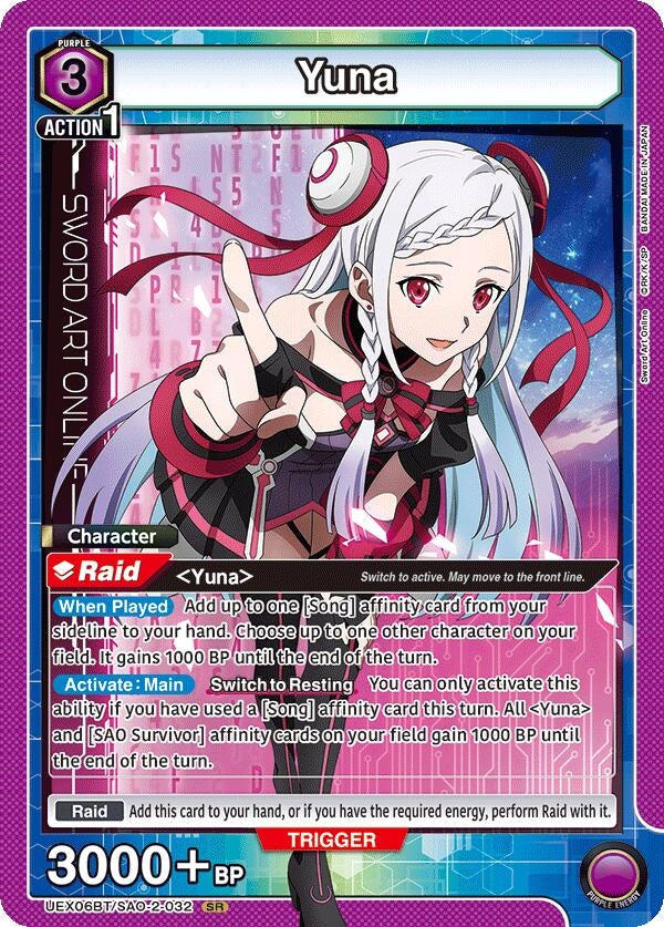 Image for Yuna (032) (UEX06BT/SAO-2-032) (UEX06BT: Sword Art Online Vol.2) (UEX06BT) - Union Arena