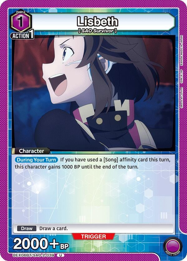 Image for Lisbeth (039) (UEX06BT/SAO-2-039) (UEX06BT: Sword Art Online Vol.2) (UEX06BT) - Union Arena