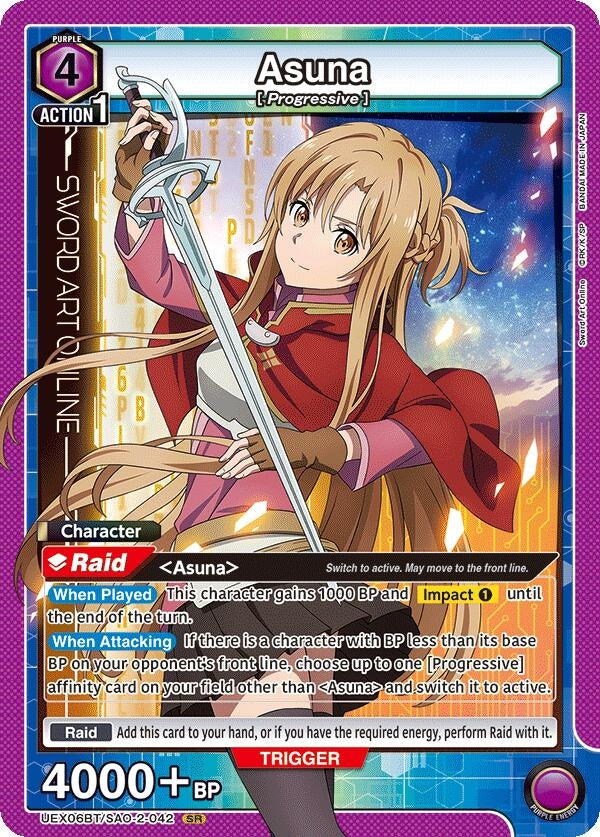 Image for Asuna (042) (UEX06BT/SAO-2-042) (UEX06BT: Sword Art Online Vol.2) (UEX06BT) - Union Arena