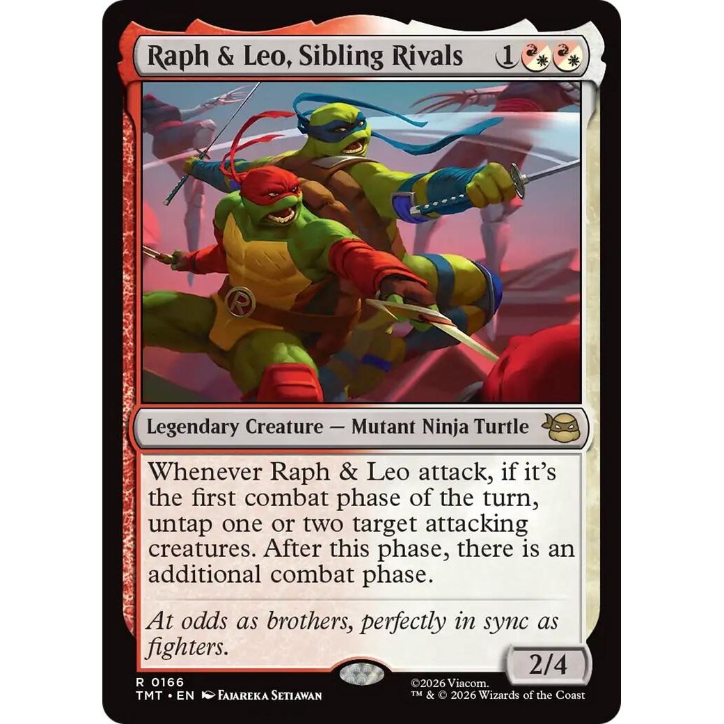 Image for Raph & Leo, Sibling Rivals (166) (Teenage Mutant Ninja Turtles) - Magic: The Gathering