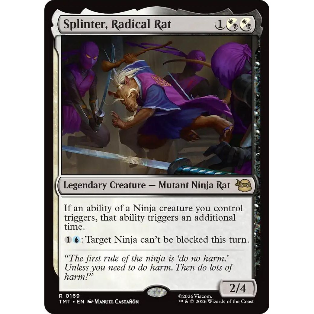 Image for Splinter, Radical Rat (169) (Teenage Mutant Ninja Turtles) - Magic: The Gathering